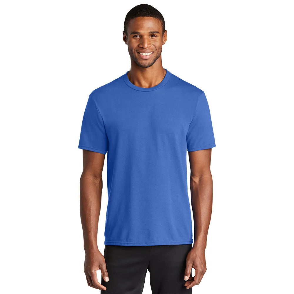 Port & Company Performance Blend Tee Decorated - True Royal Blue