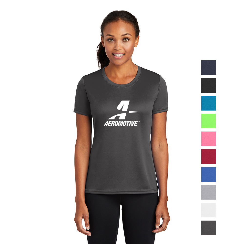 Port & Company Women's Performance Tee Decorated - Charcoal Grey
