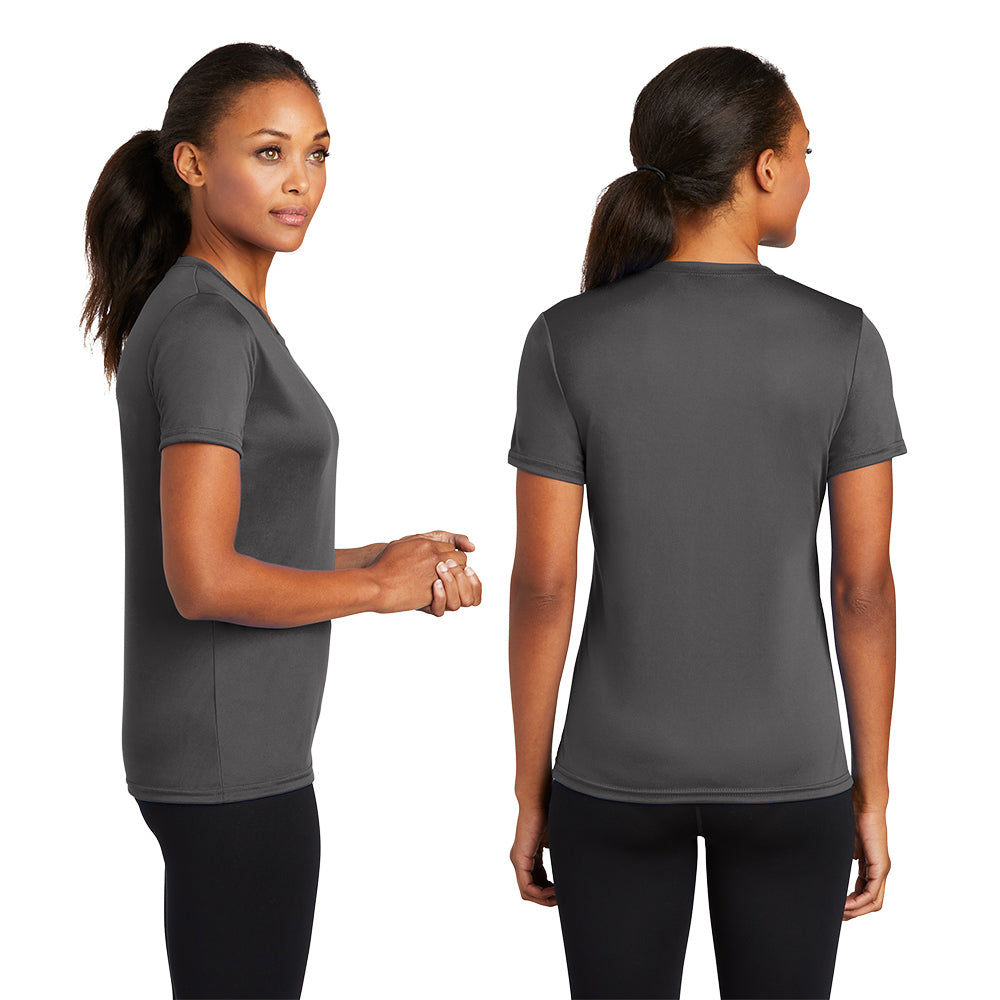 Port & Company Women's Performance Tee Decorated - Deep Navy Blue