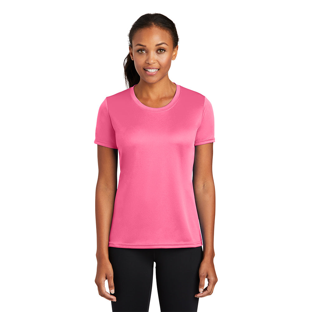 Port & Company Women's Performance Tee Decorated - Silver Grey