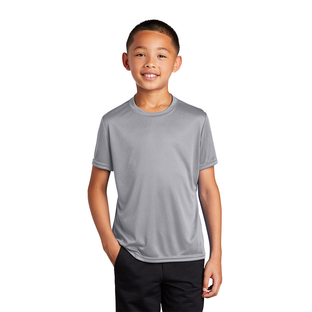 Port & Company Youth Performance Tee Decorated - Team Purple (PMS 669C)