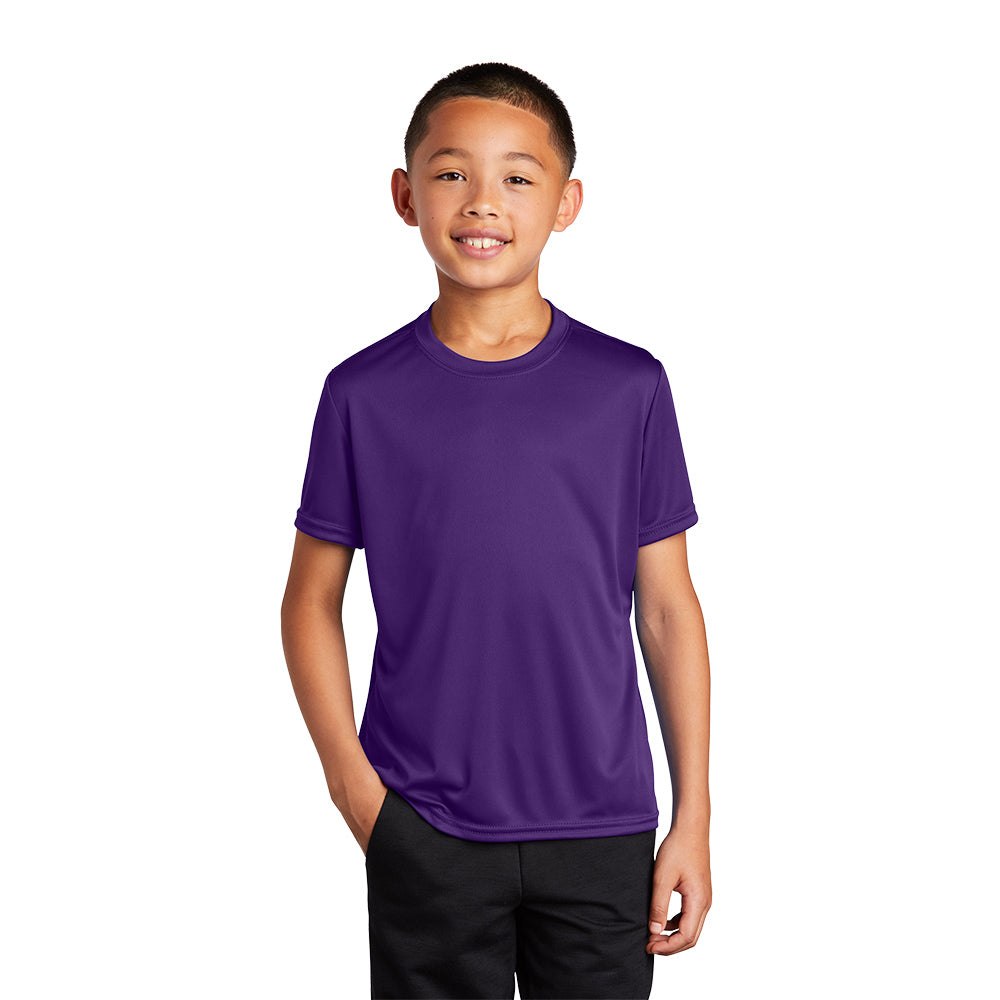 Port & Company Youth Performance Tee Decorated - True Royal Blue (PMS 7687C)