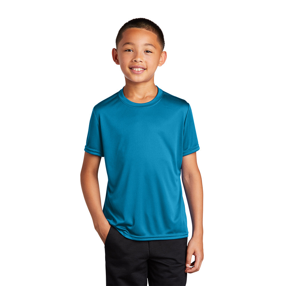 Port & Company Youth Performance Tee Decorated - Neon Green (PMS 902C)