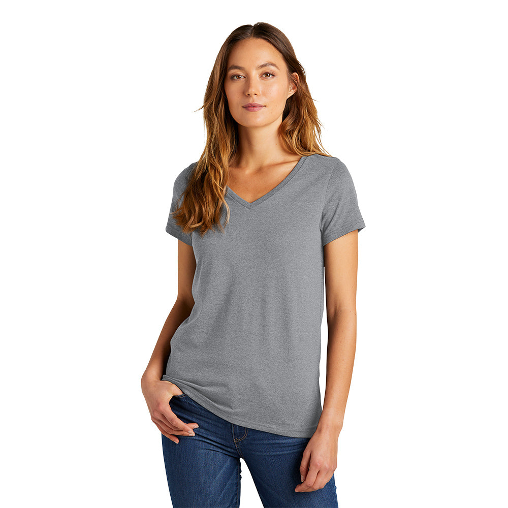 District Women’s The Concert Tee V-Neck Decorated in New Navy Blue