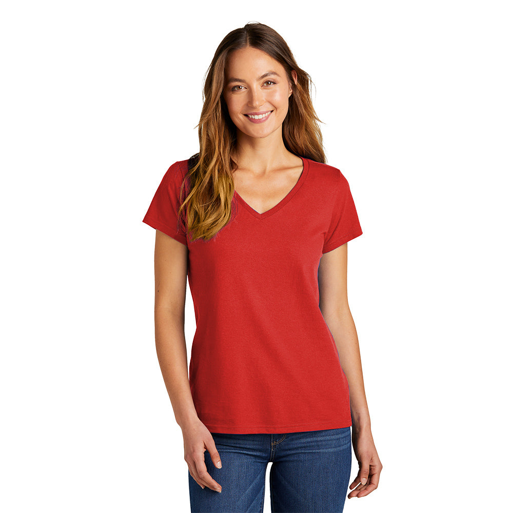 District Women’s The Concert Tee V-Neck Decorated in Purple