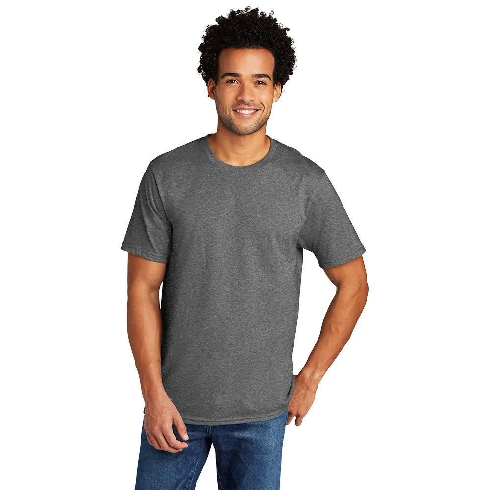Port & Company Tri-Blend Tee Decorated - Graphite Grey Heather