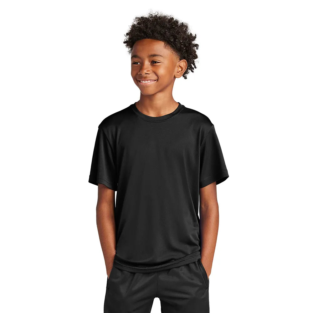 Sport-Tek Youth PosiCharge Competitor Tee Decorated - Black (PMS BLACK C)
