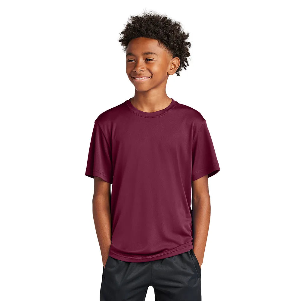 Sport-Tek Youth PosiCharge Competitor Tee Decorated - Cardinal Red (PMS 7421C)
