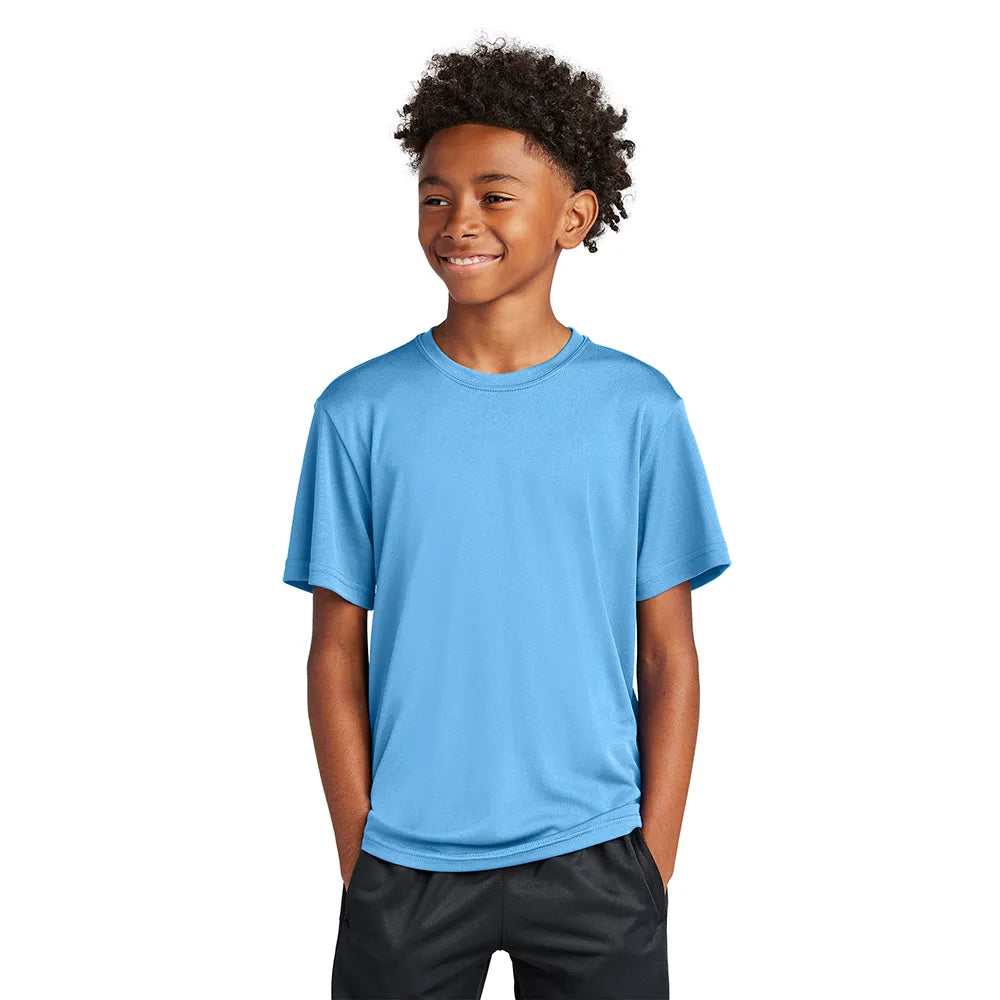 Sport-Tek Youth PosiCharge Competitor Tee Decorated - Carolina Blue (PMS 7454C)