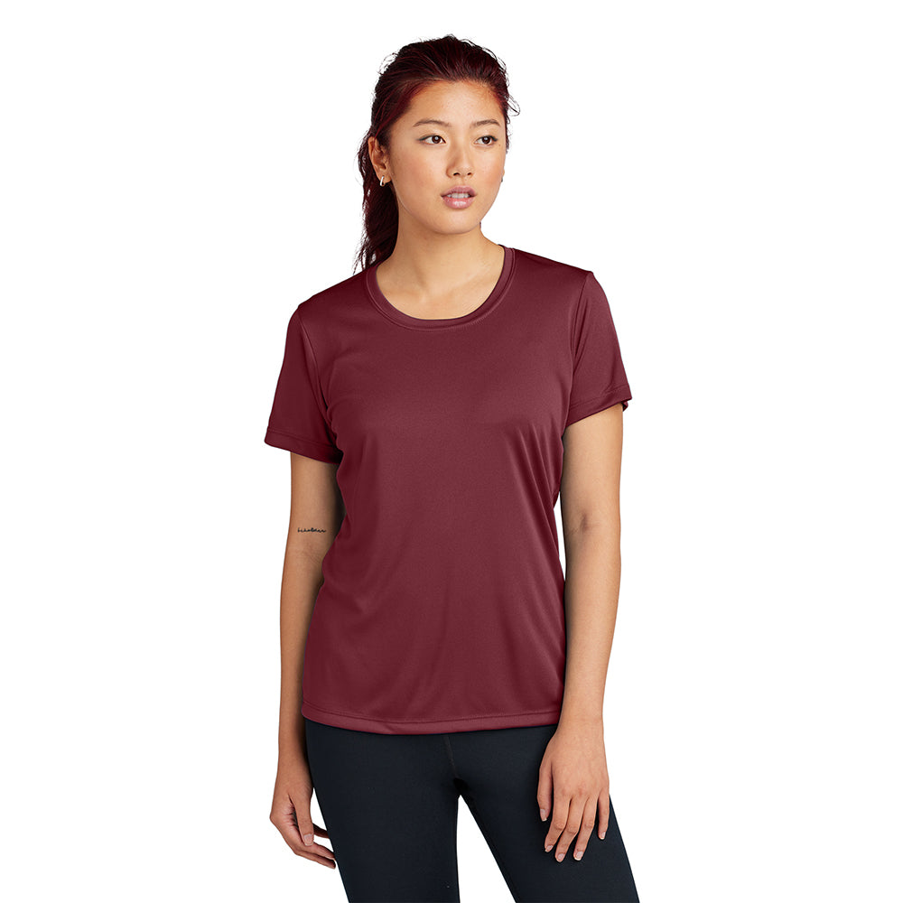 Sport-Tek Women's PosiCharge Competitor Tee Decorated - Neon Orange