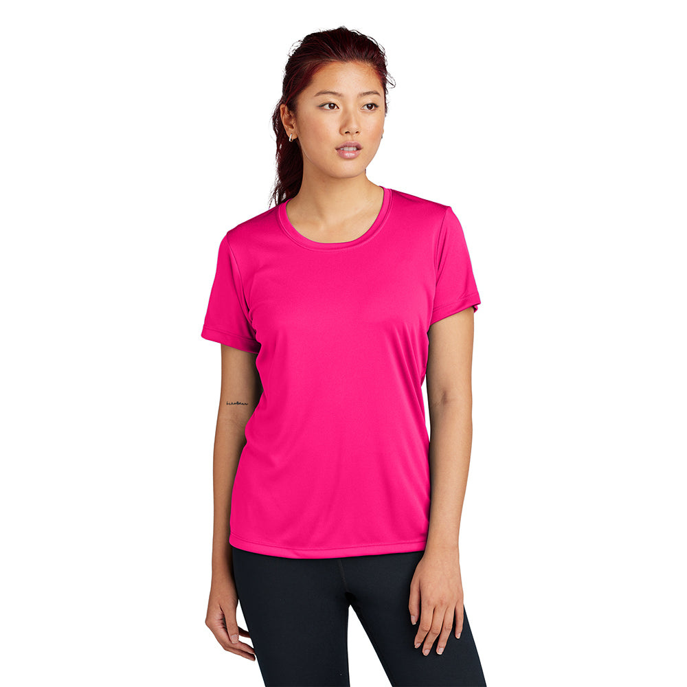 Sport-Tek Women's PosiCharge Competitor Tee Decorated - Silver Grey