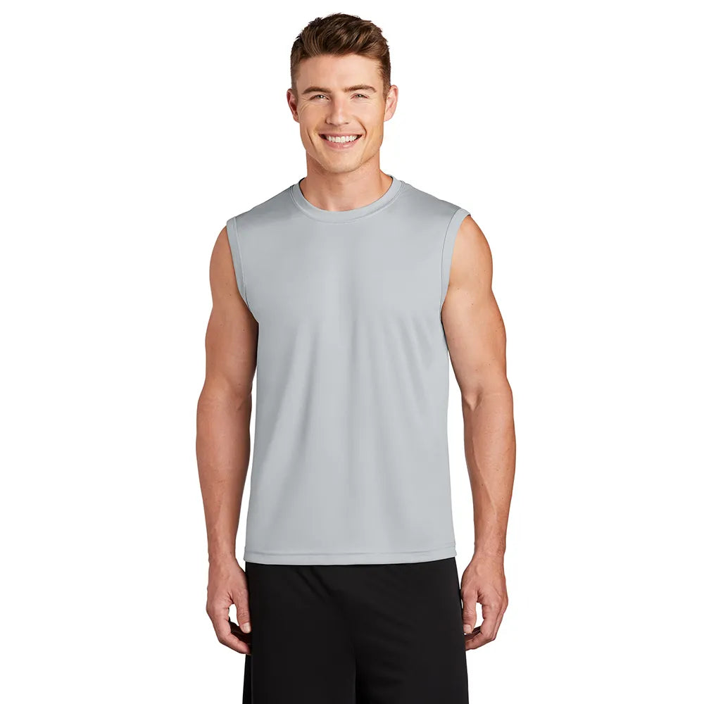 Sport-Tek Sleeveless PosiCharge Competitor Tee Decorated - Silver Grey