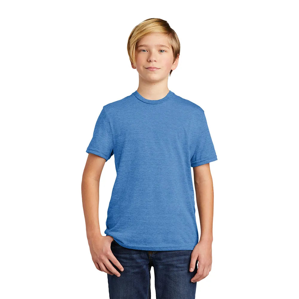 Allmade Youth Tri-Blend Tee Decorated - Rebel Blue (PMS 534C)