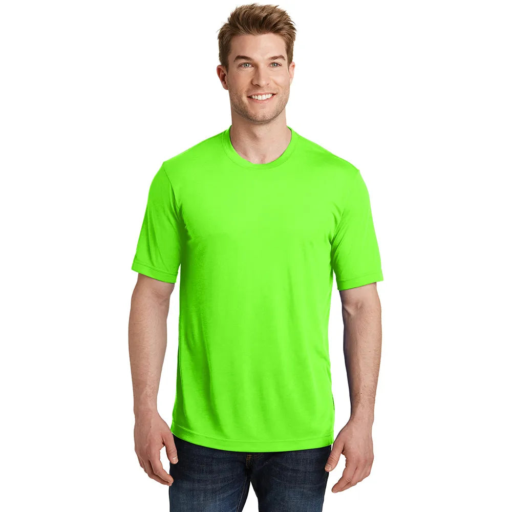 Sport-Tek PosiCharge Competitor Cotton Touch Tee Decorated - Neon Green
