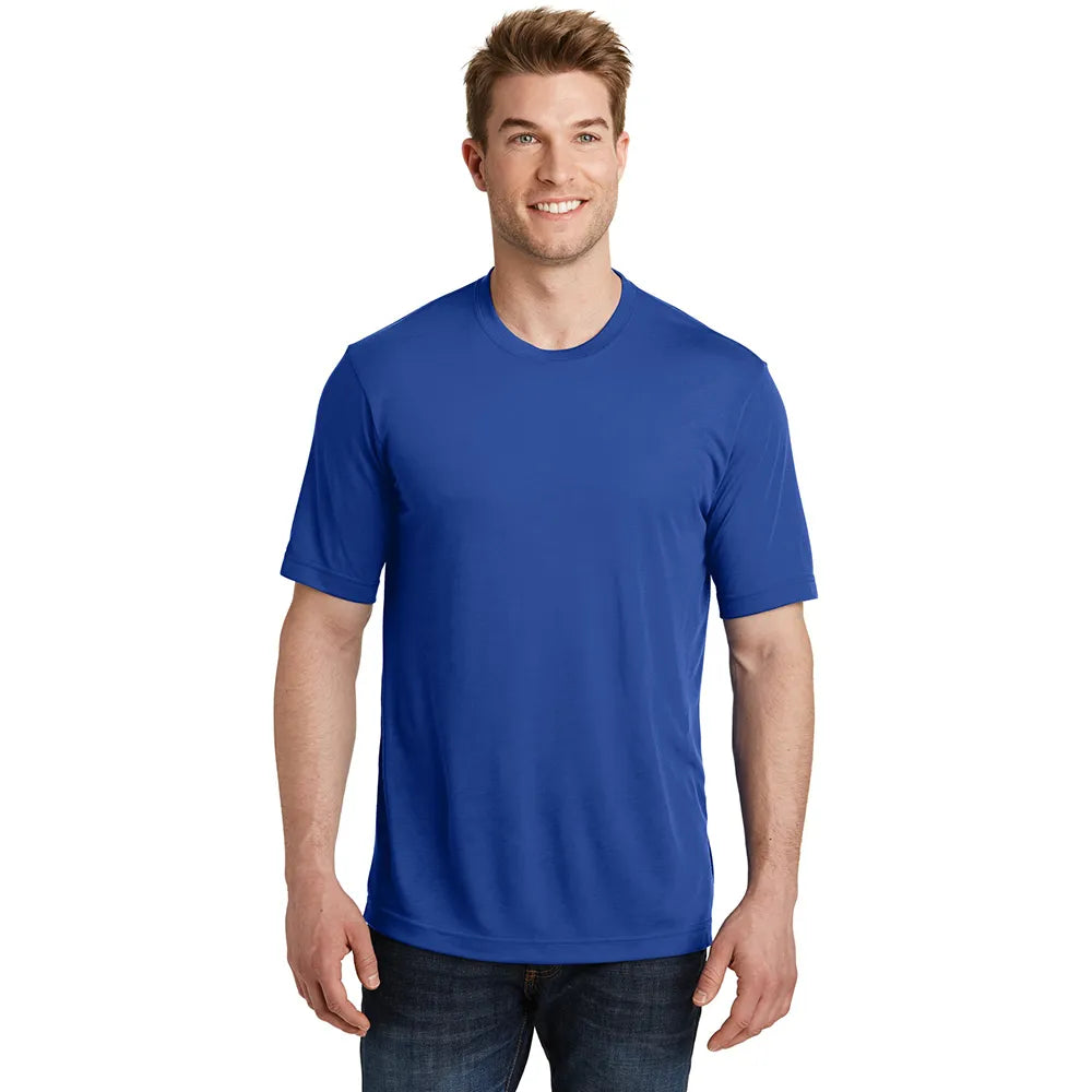 Sport-Tek PosiCharge Competitor Cotton Touch Tee Decorated - True Royal Blue