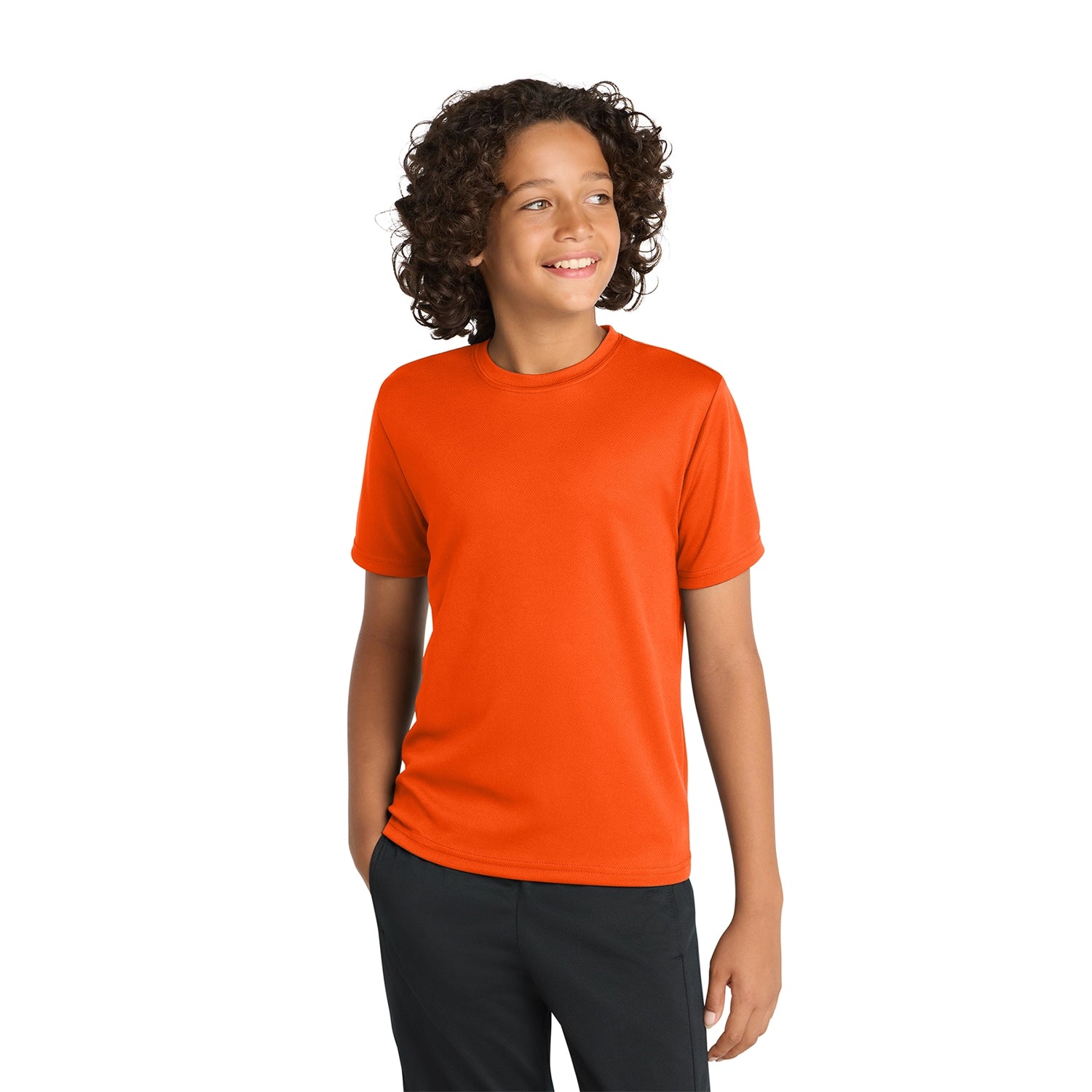 SportTek Decorated Youth PosiCharge RacerMesh Tee
