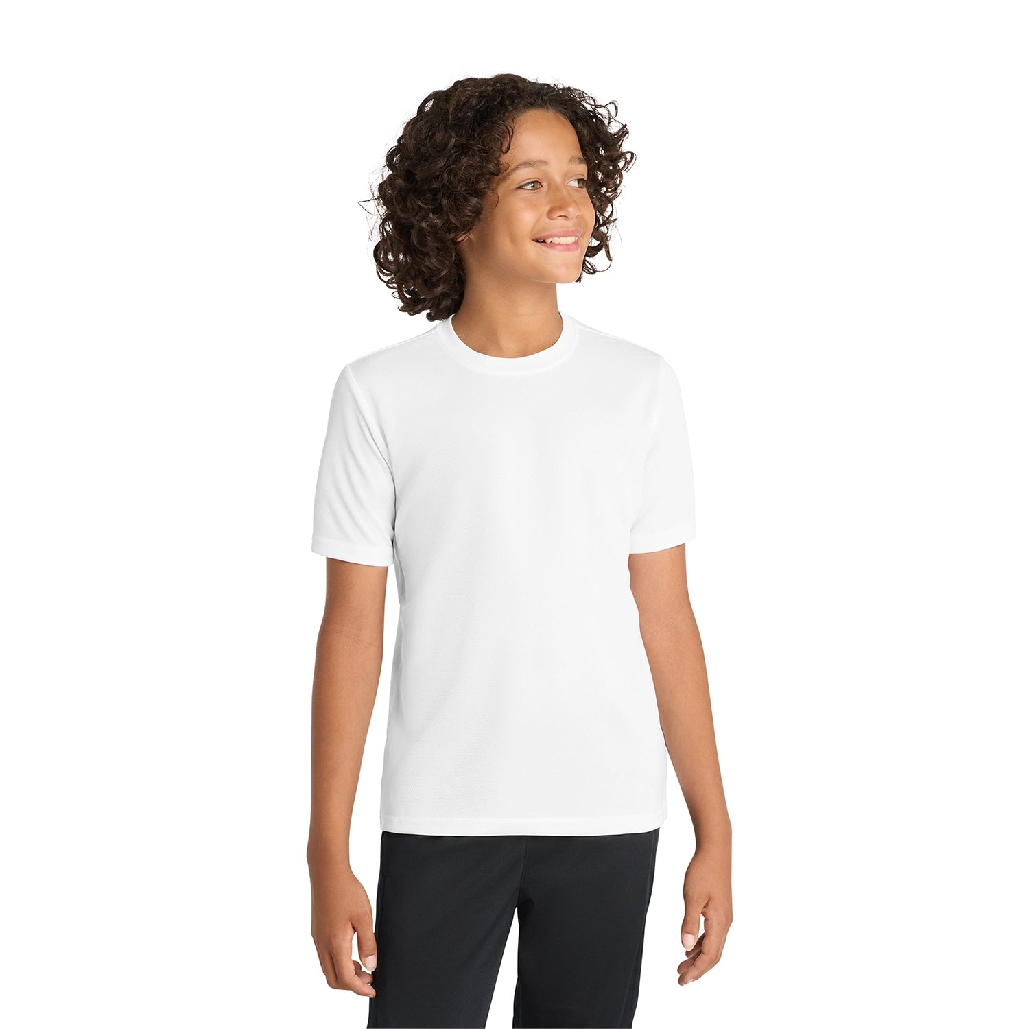 SportTek Decorated Youth PosiCharge RacerMesh Tee