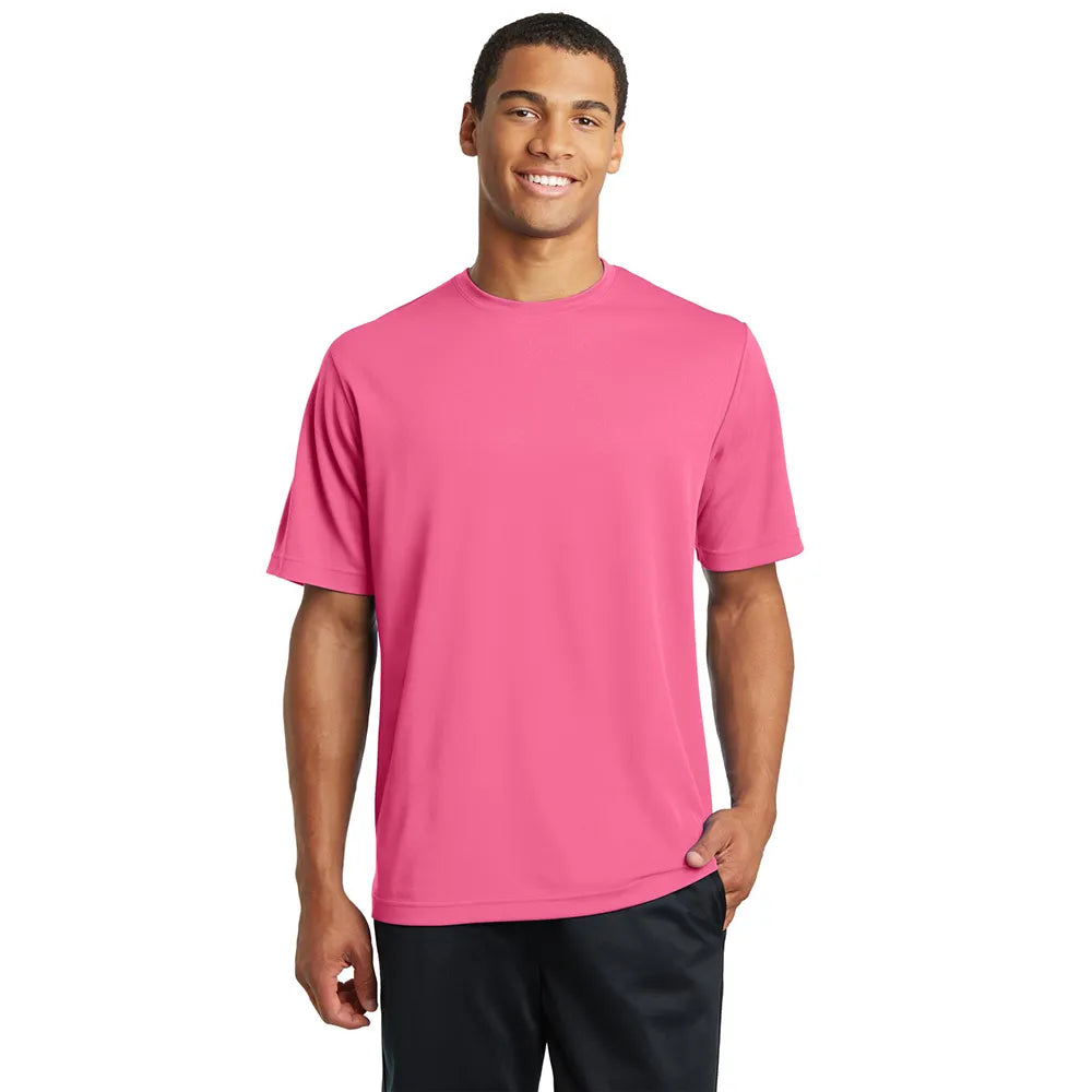Sport-Tek PosiCharge RacerMesh Tee Decorated - Bright Pink