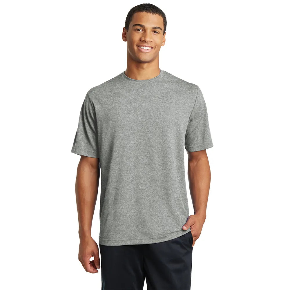 Sport-Tek PosiCharge RacerMesh Tee Decorated - Grey Heather
