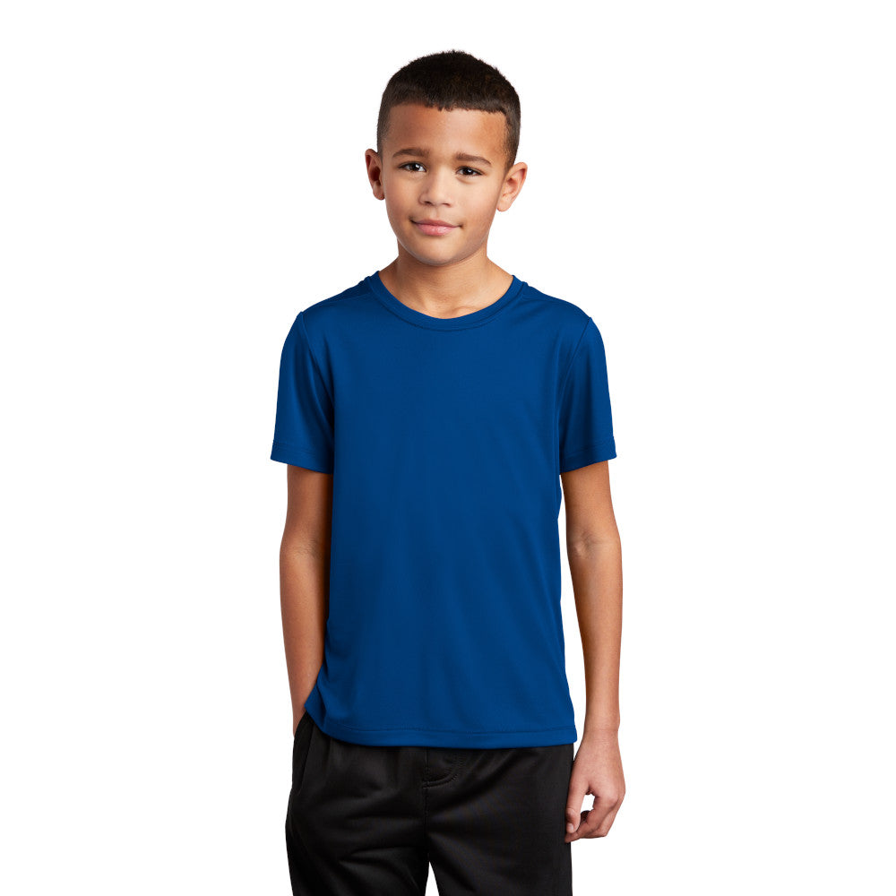 Sport-Tek Youth Posi-UV Pro Tee Decorated - White
