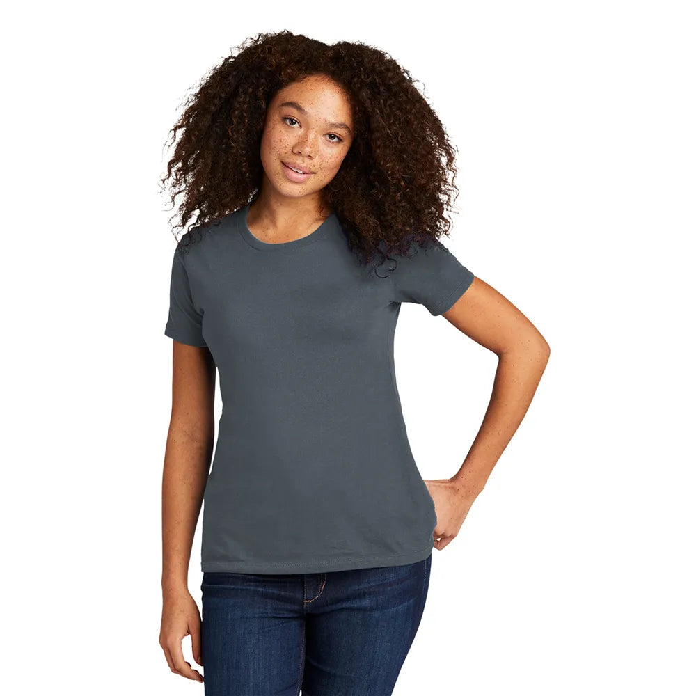 Next Level Apparel Women’s Cotton Tee Decorated - Indigo Blue