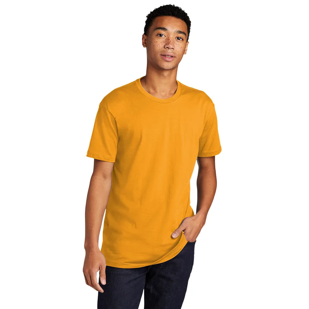 Next Level Apparel Unisex Cotton Tee Decorated - Gold