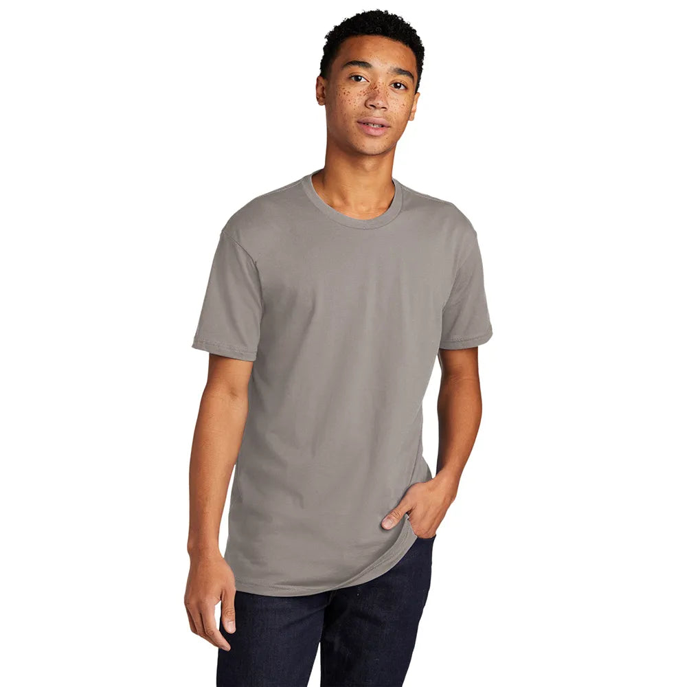 Next Level Apparel Unisex Cotton Tee Decorated - Light Gray