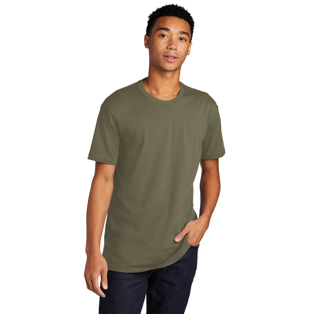 Next Level Apparel Unisex Cotton Tee Decorated - Light Grey Olive