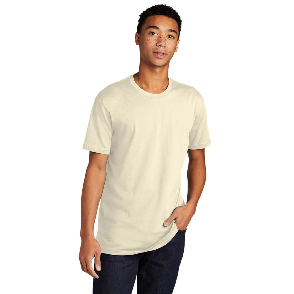 Next Level Apparel Unisex Cotton Tee Decorated - Natural Pink
