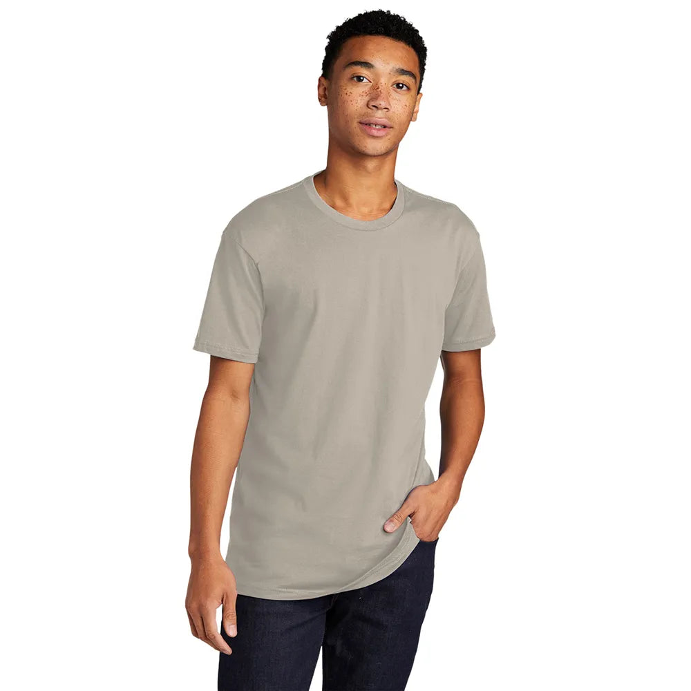 Next Level Apparel Unisex Cotton Tee Decorated - Sand Grey