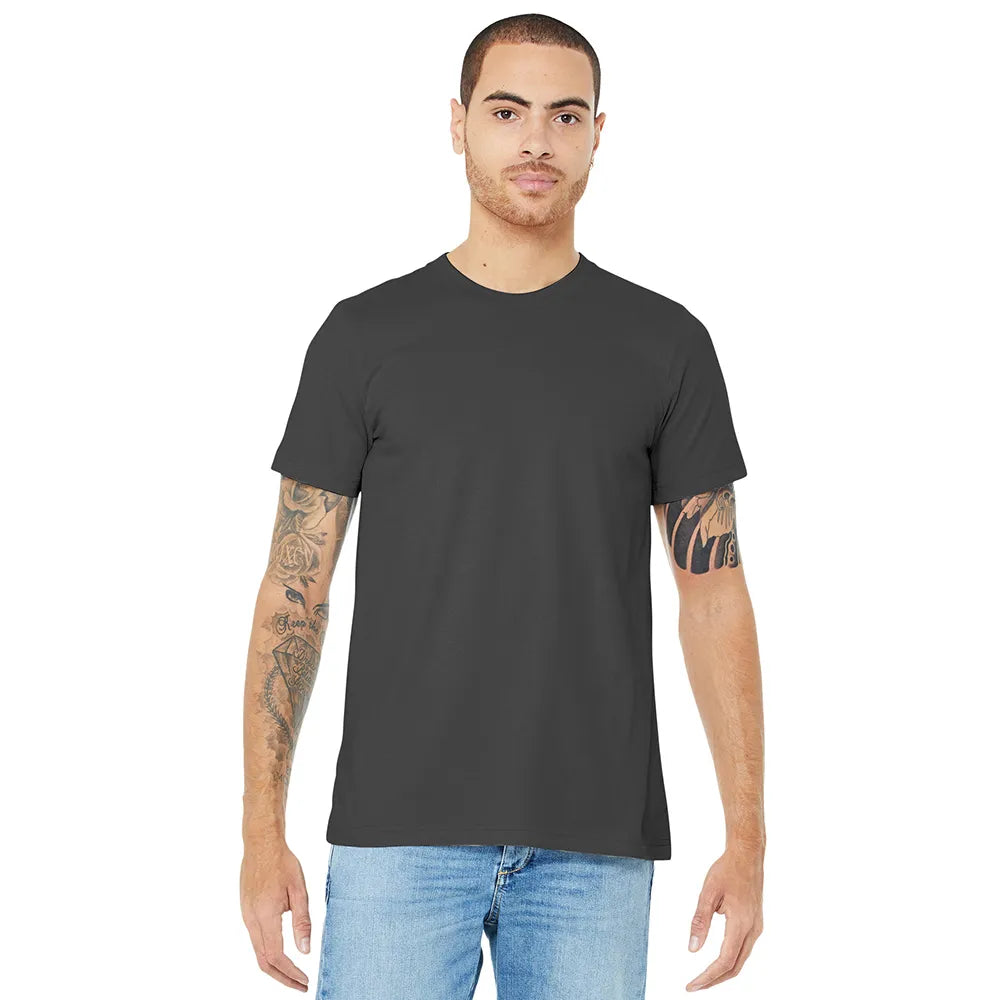 BELLA+CANVAS Unisex Jersey Short Sleeve Tee Decorated - Asphalt Black