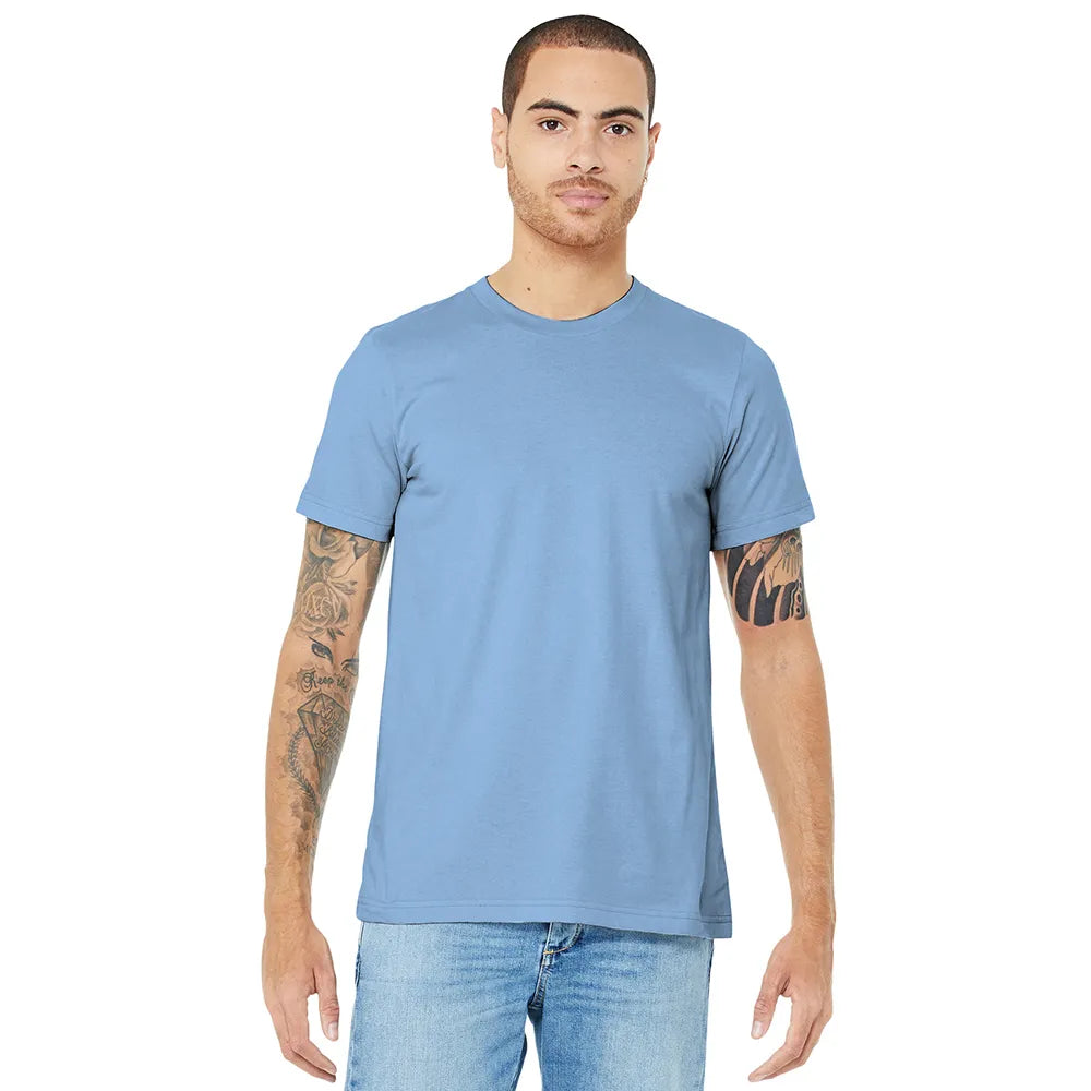 BELLA+CANVAS Unisex Jersey Short Sleeve Tee Decorated - Baby Blue