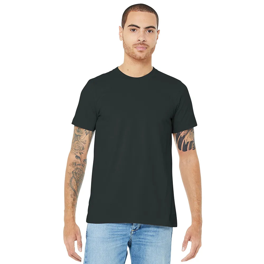 BELLA+CANVAS Unisex Jersey Short Sleeve Tee Decorated - Dark Grey