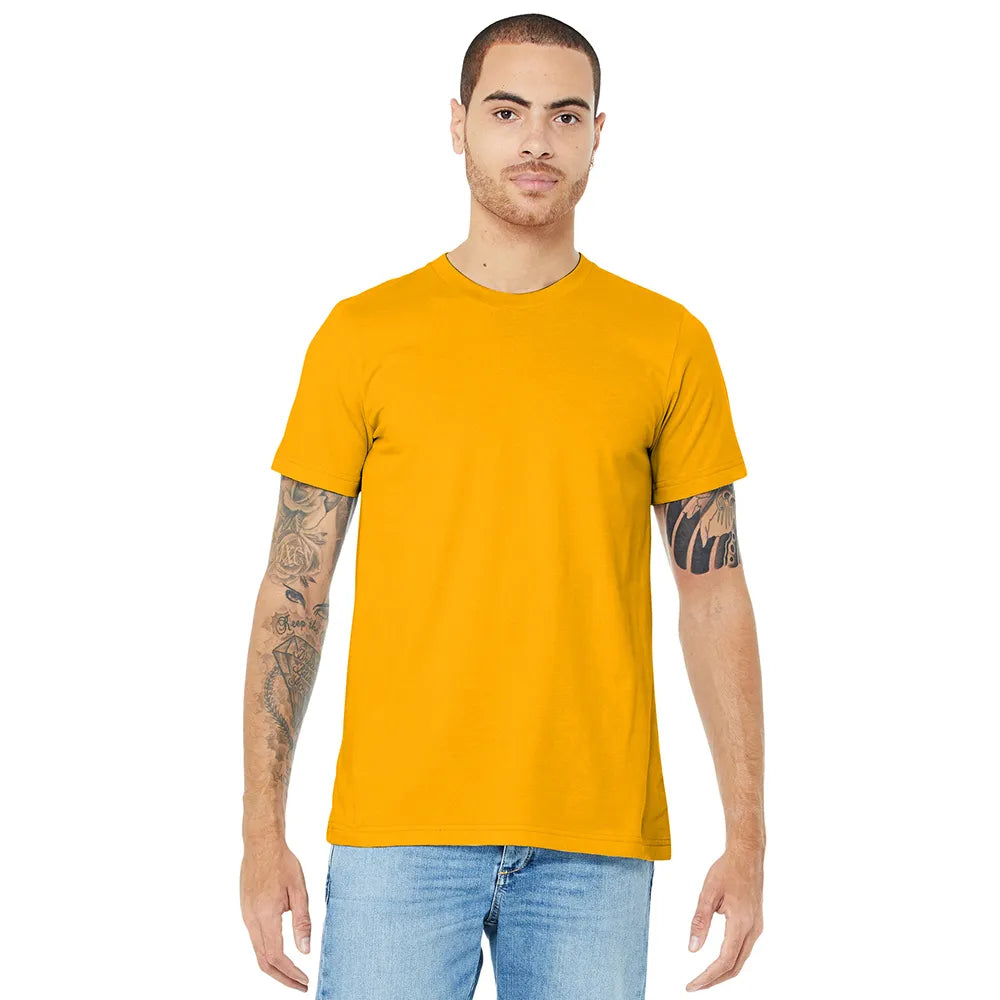 BELLA+CANVAS Unisex Jersey Short Sleeve Tee Decorated - Gold