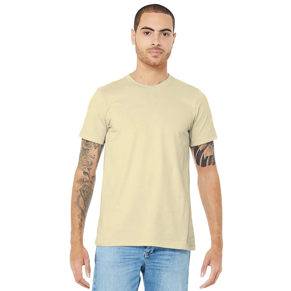 BELLA+CANVAS Unisex Jersey Short Sleeve Tee Decorated - Natural Pink