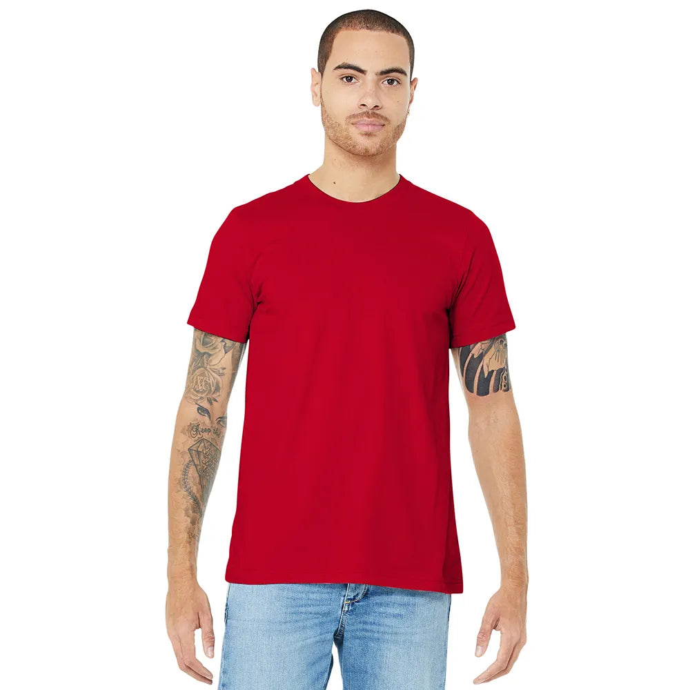 BELLA+CANVAS Unisex Jersey Short Sleeve Tee Decorated - Red