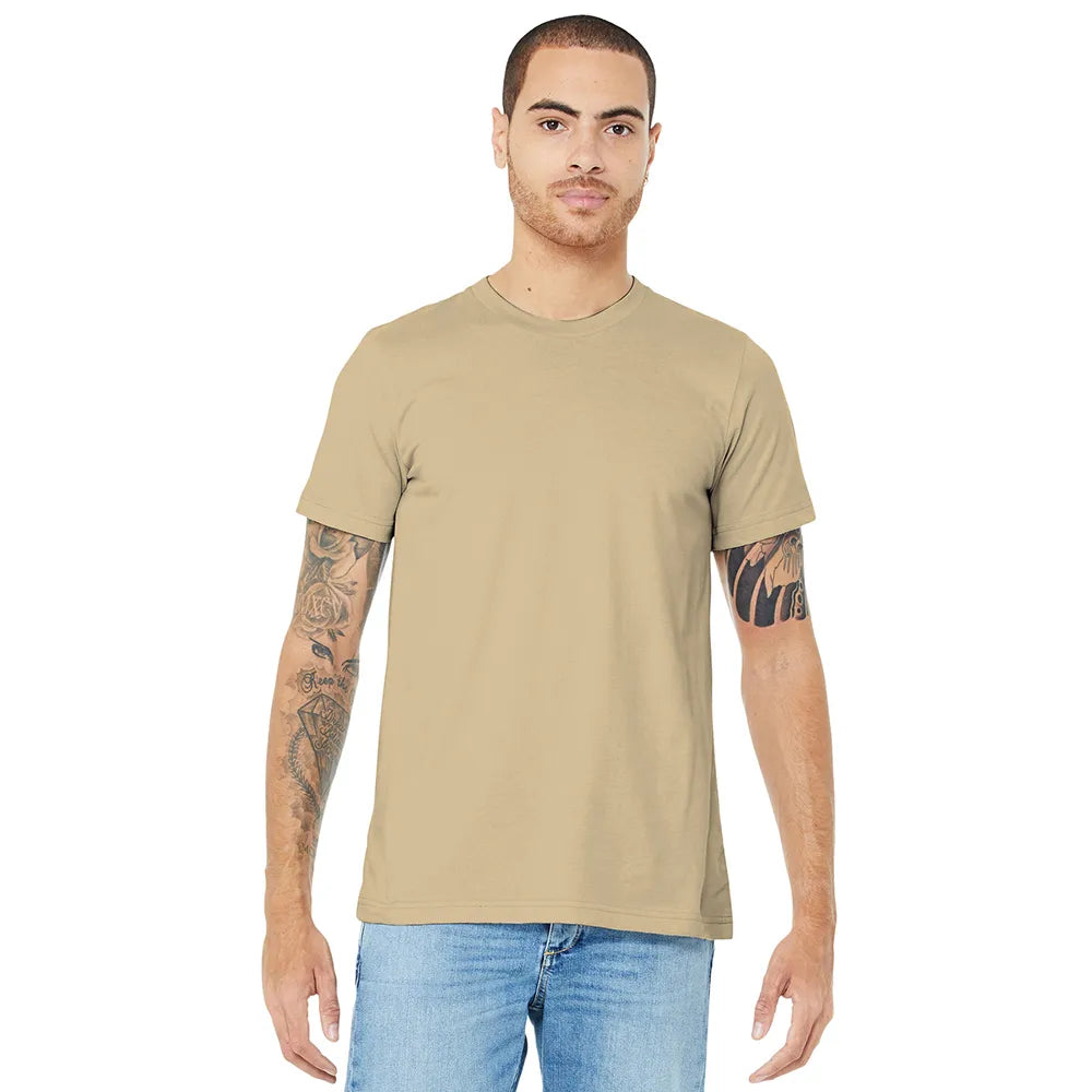 BELLA+CANVAS Unisex Jersey Short Sleeve Tee Decorated - Soft Cream Beige