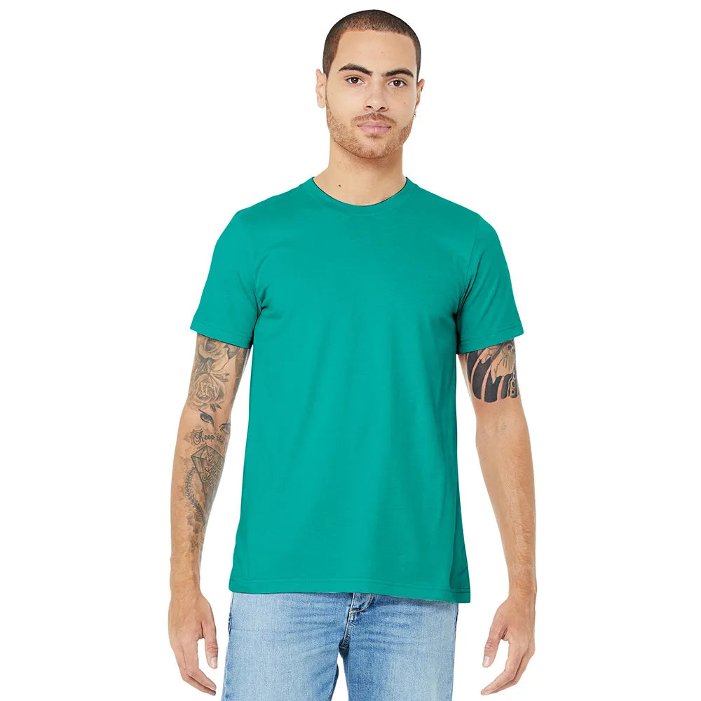 BELLA+CANVAS Unisex Jersey Short Sleeve Tee Decorated - Teal Blue