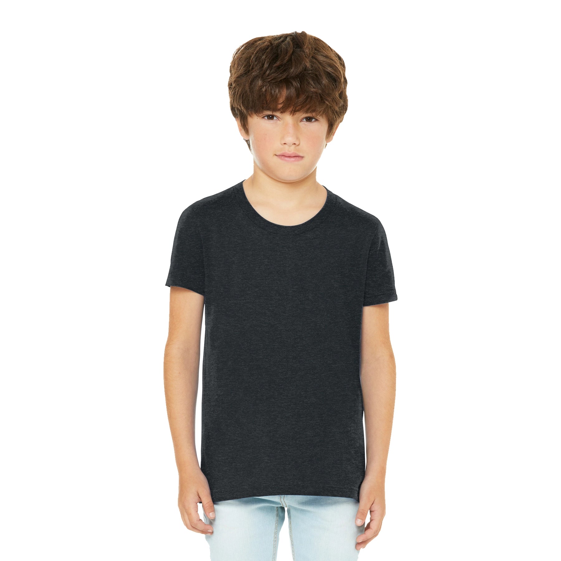 BELLA+CANVAS Decorated Youth Heather CVC Tee