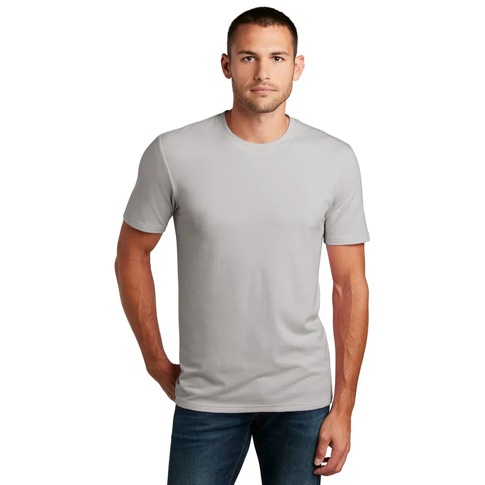 District Flex Tee Decorated - Silver Mist