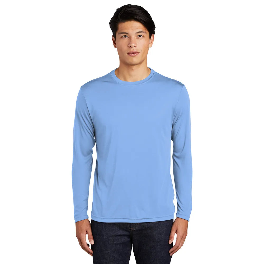 Sport-Tek Long Sleeve PosiCharge Competitor Tee Decorated - Carolina Blue