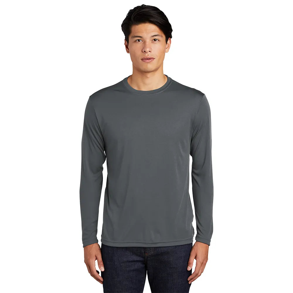 Sport-Tek Long Sleeve PosiCharge Competitor Tee Decorated - Iron Grey