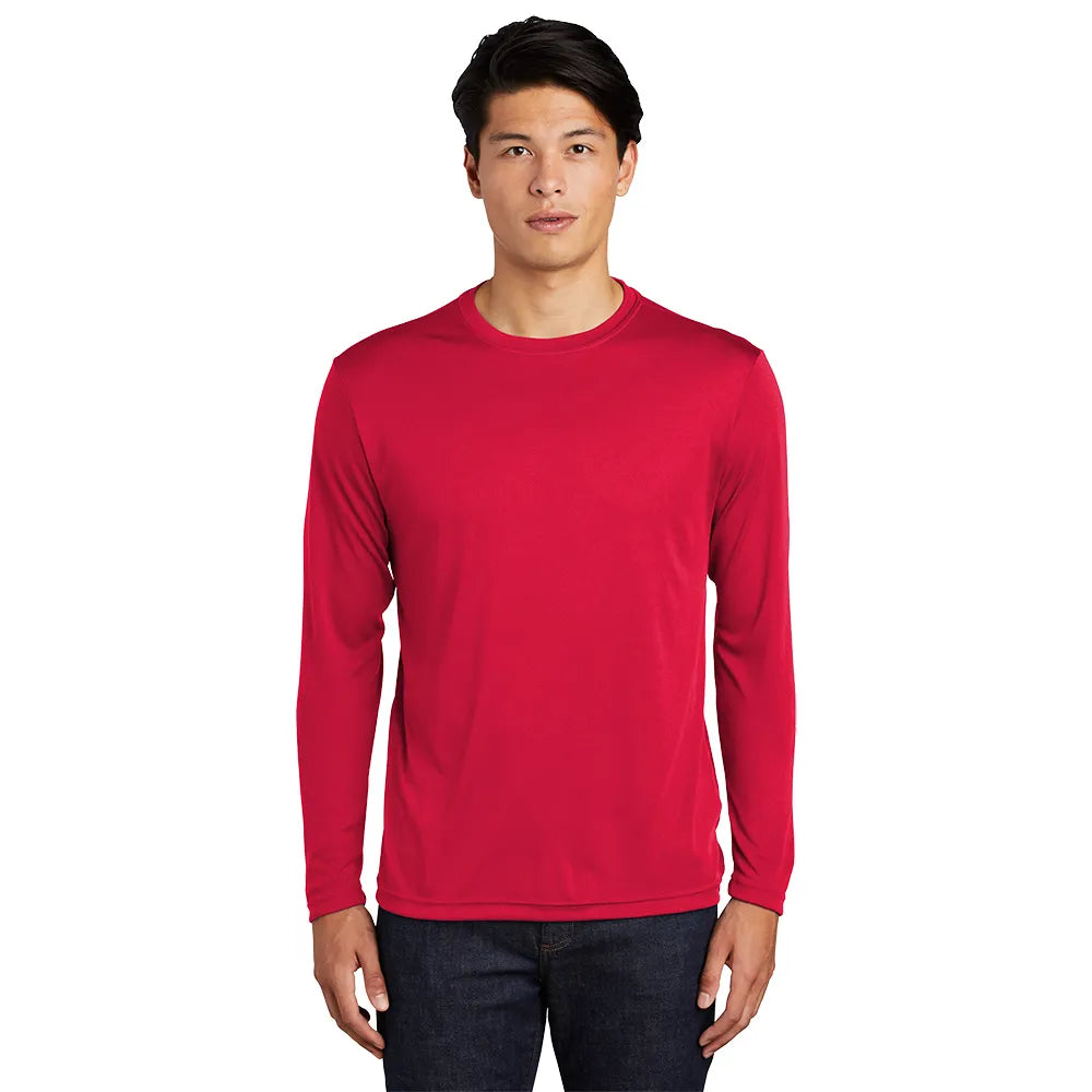 Sport-Tek Long Sleeve PosiCharge Competitor Tee Decorated - True Red
