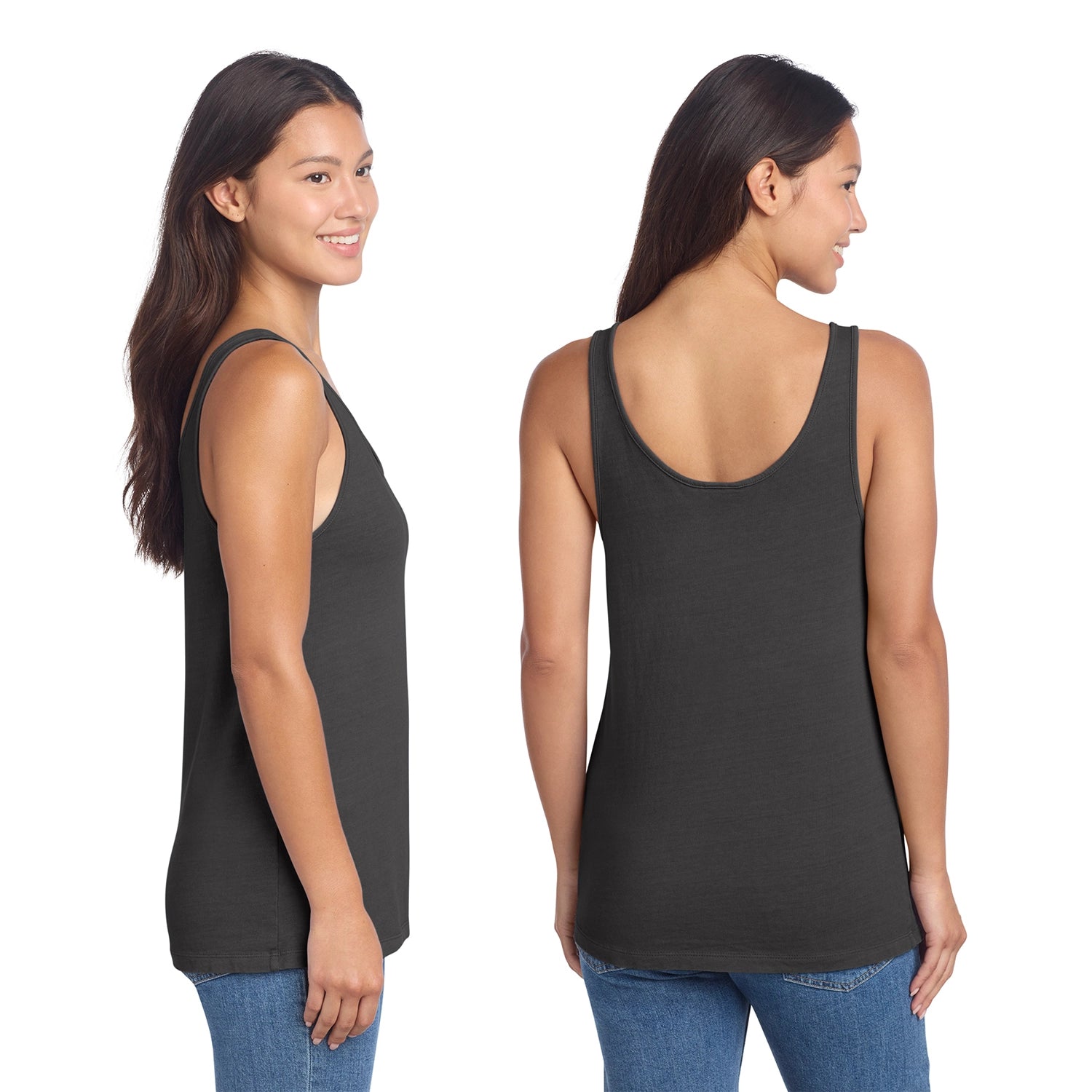 Port & Co Decorated Women's Beach Wash GarmentDyed Tank