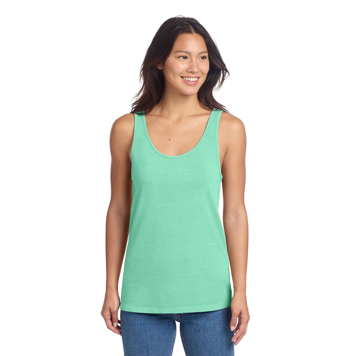 Port & Co Decorated Women's Beach Wash GarmentDyed Tank