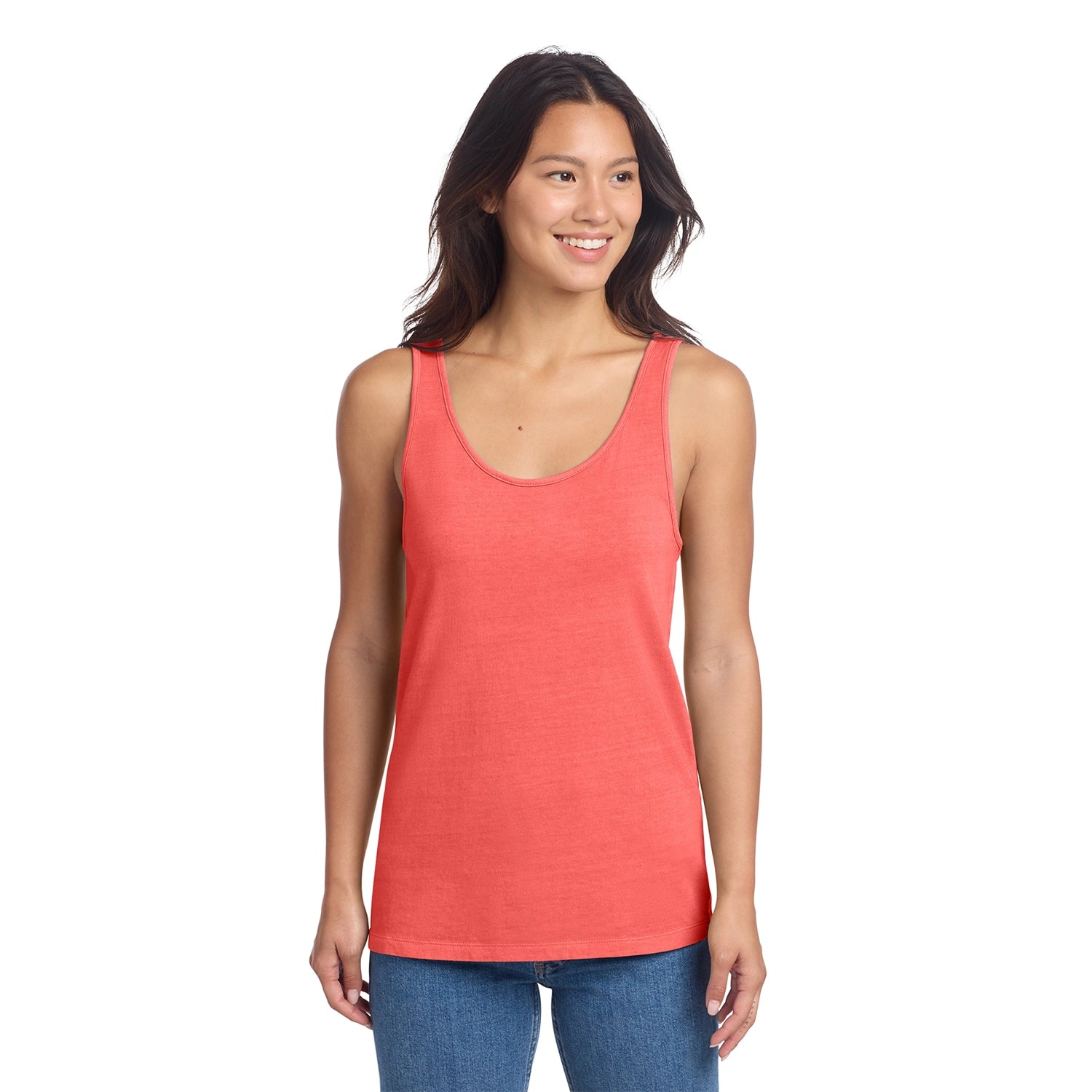 Port & Co Decorated Women's Beach Wash GarmentDyed Tank