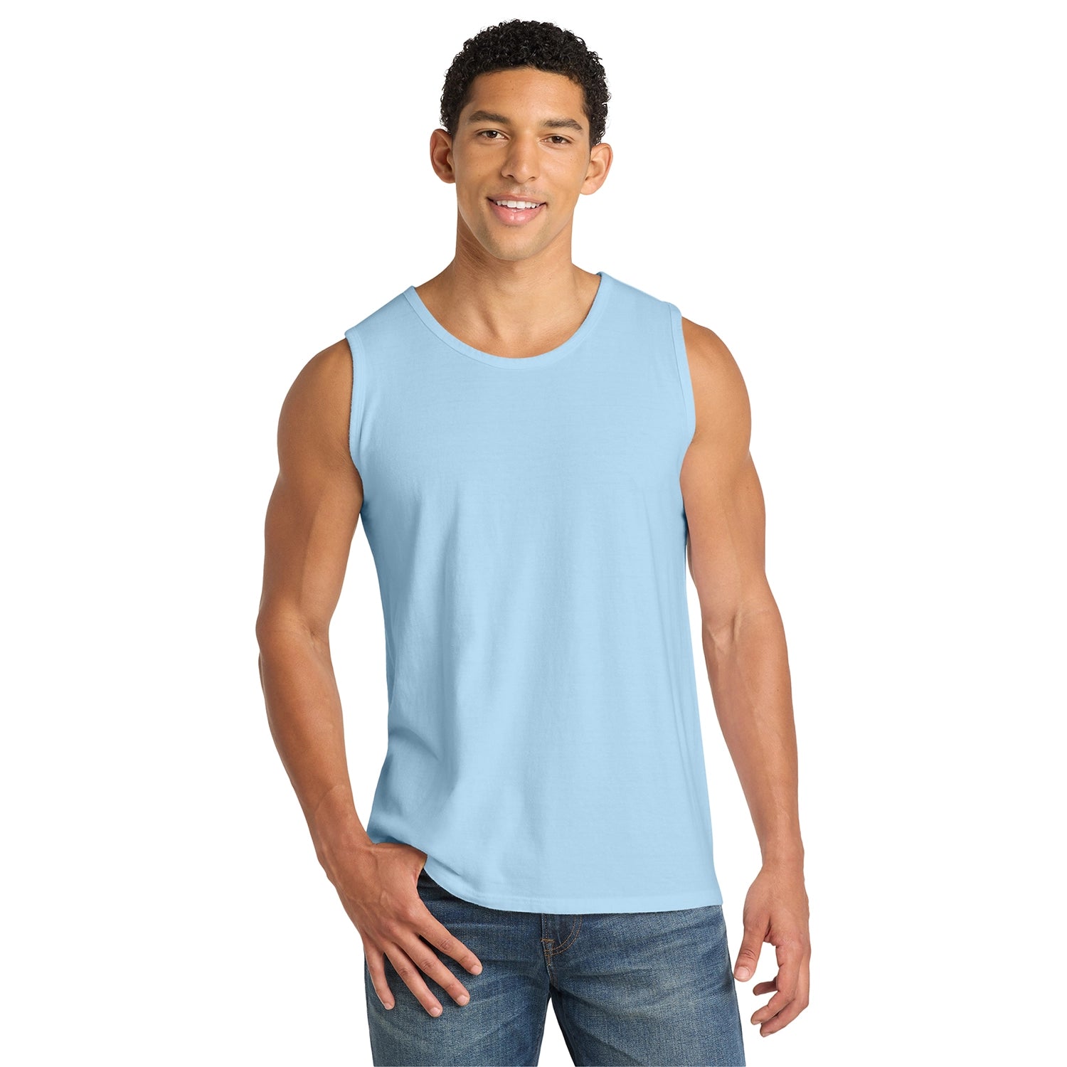 Port & Co Decorated Beach Wash GarmentDyed Tank Top