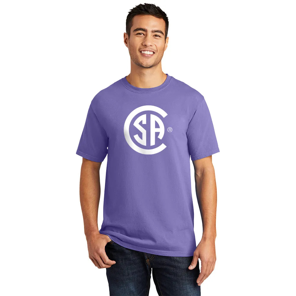 Port & Company Beach Wash Garment-Dyed Tee Decorated - Amethyst Purple