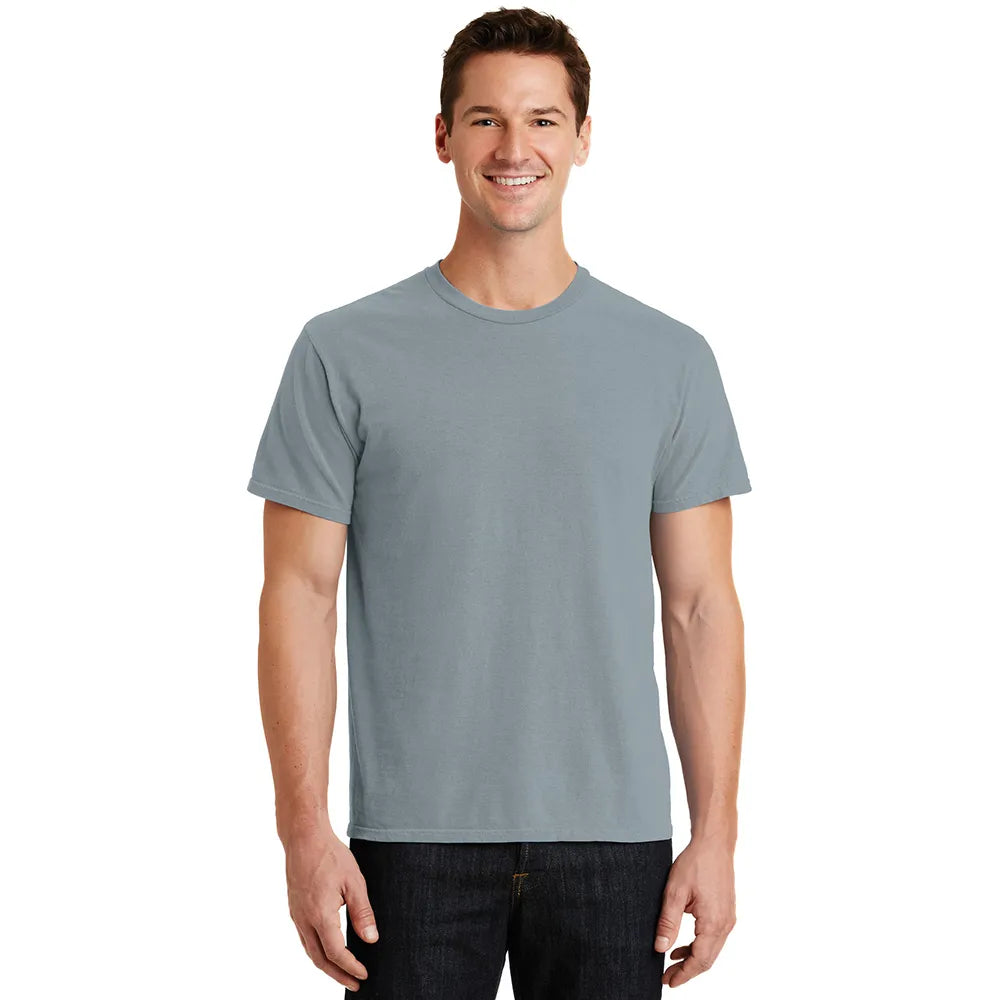 Port & Company Beach Wash Garment-Dyed Tee Decorated - Dove Grey
