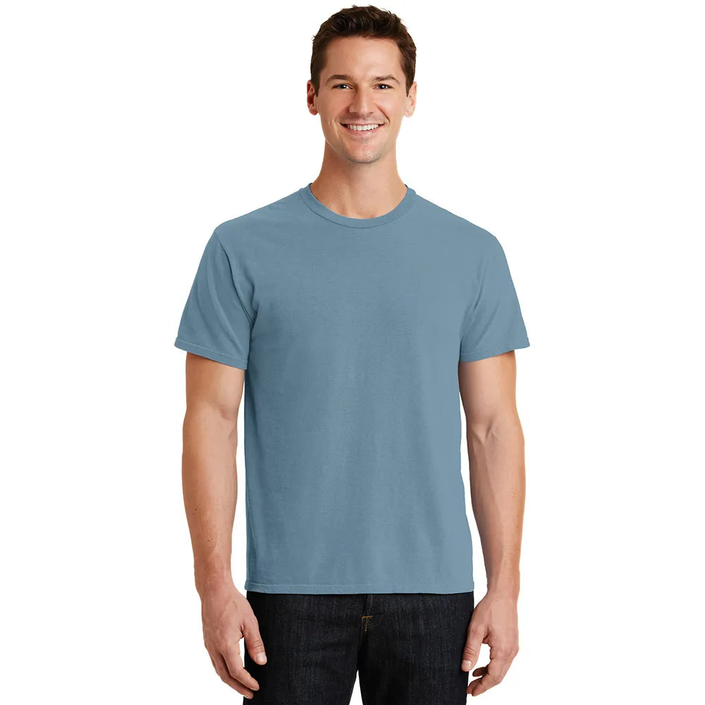 Port & Company Beach Wash Garment-Dyed Tee Decorated - Mist Blue